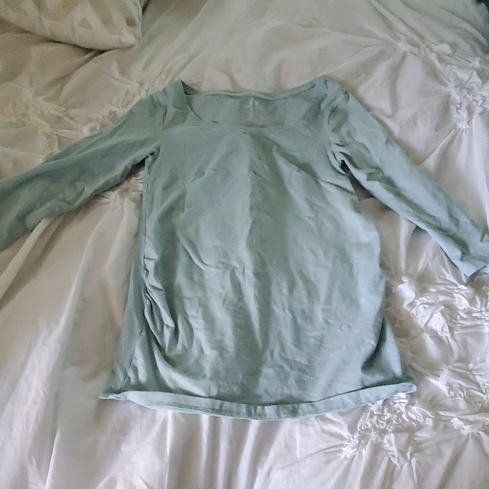 Light green maternity top